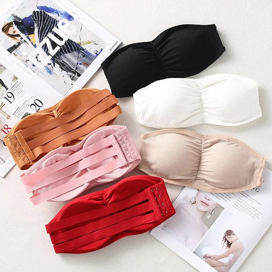 Seamless Strapless Bra Yoga Sports Bra