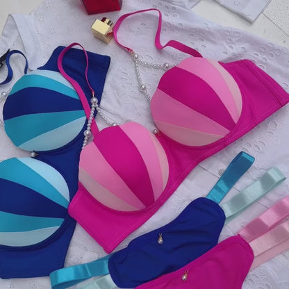 Ice cream Bra Set Paded Push-up Premium Quality