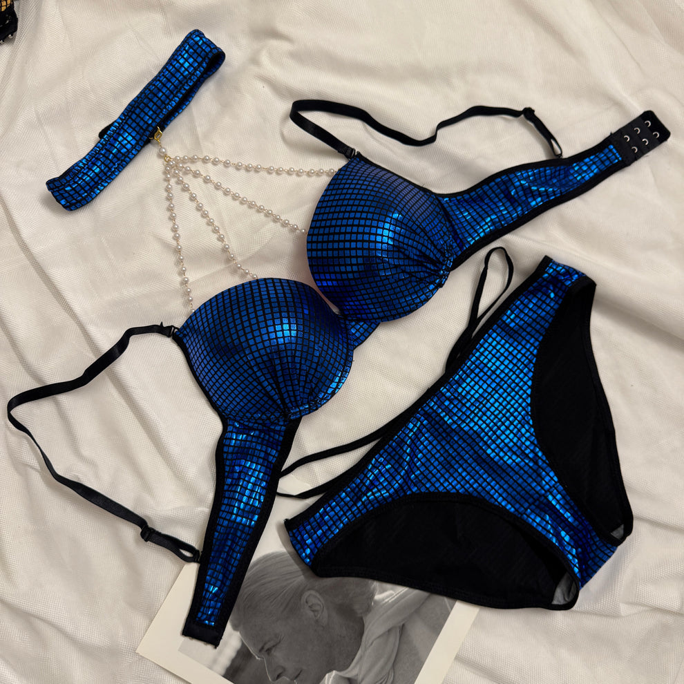 Disco Beads Bra Set