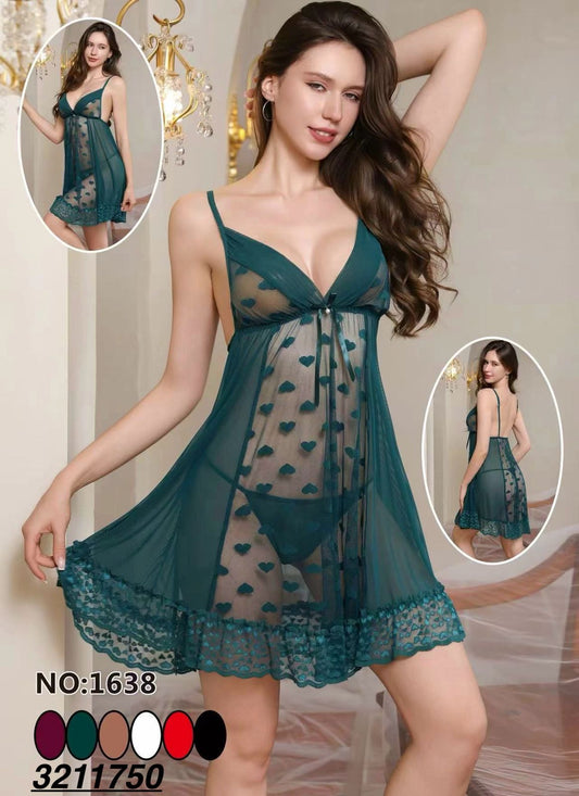 Elegant Lace Night Gown