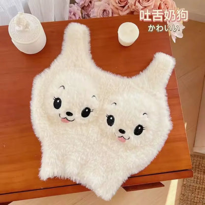 Fluffy Whisker Dreams Ultra-Soft Cartoon Plush Top