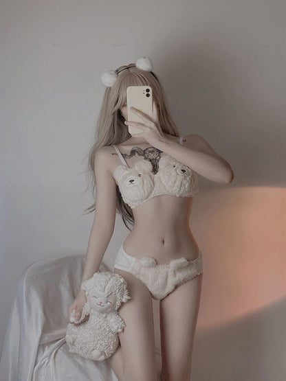 Soft Cuddle Teddy Bra Set