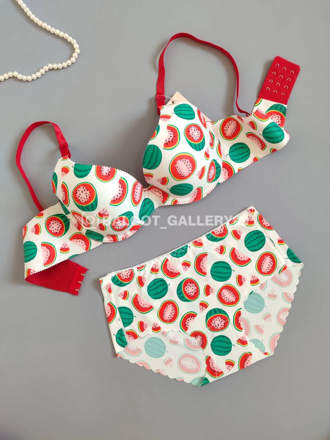 Fruit Secret Paded Push-up Bra Panty Set