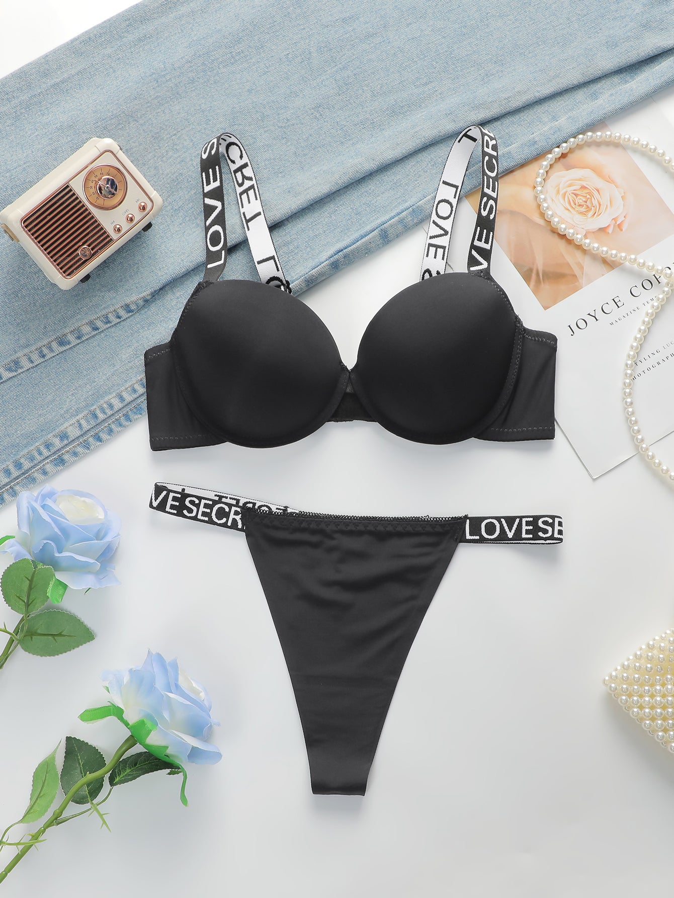 Love Secret Paded Push-up With Thong Styel Wear