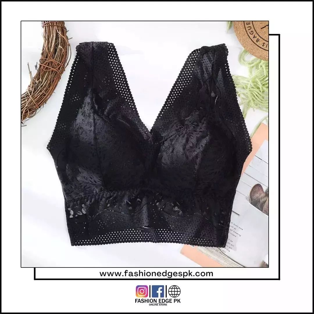 Ladies imported Patta Style Paded Push-Up Net Bra