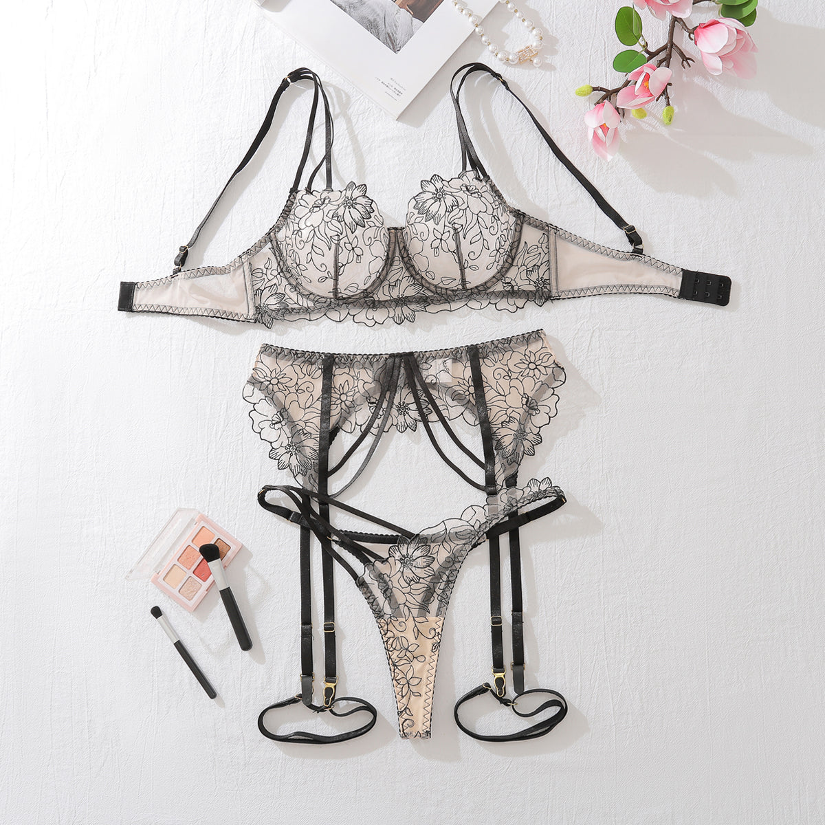 Ellolace Net see through Lingerie