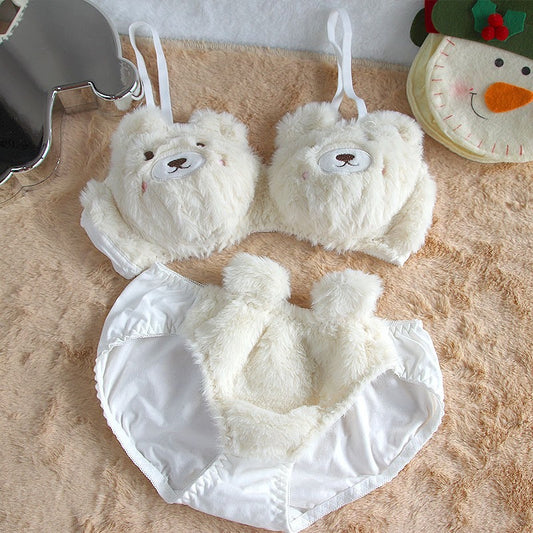 Soft Cuddle Teddy Bra Set