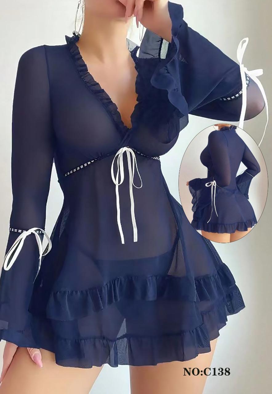 Naughty Angel Net Silk Nightwear