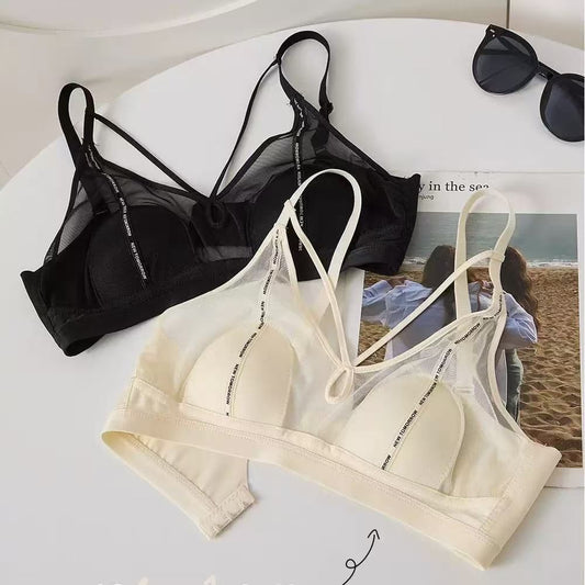 T-shirt Light Paded ✨️ letter print casual Bra