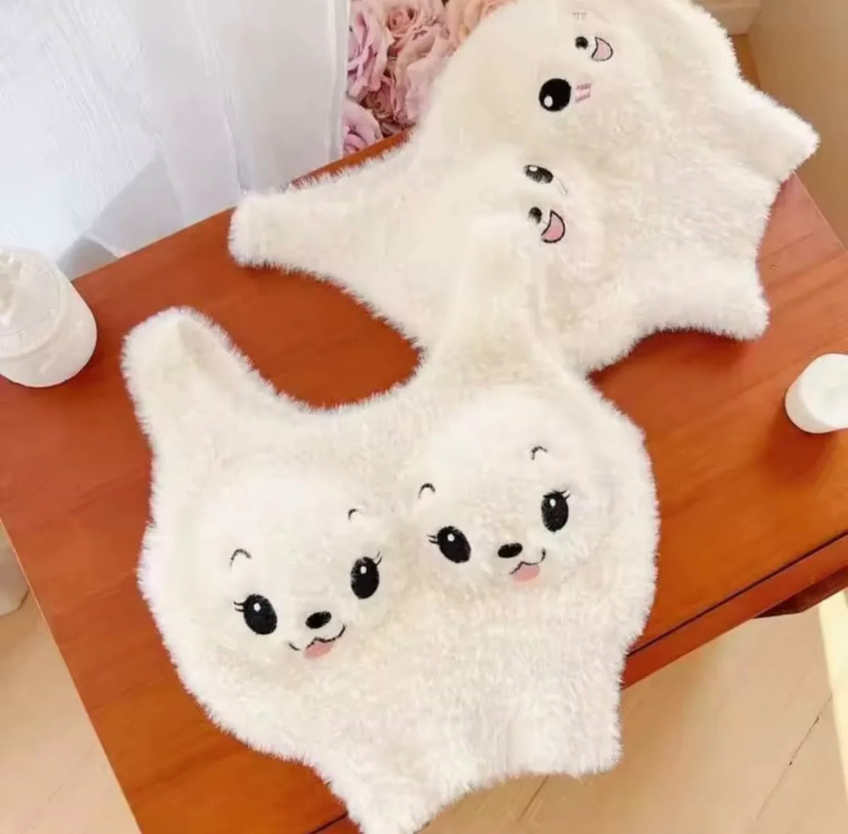 Fluffy Bunny Face Crop Top