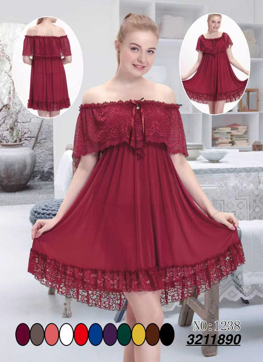 Elegant Lace Night Gown