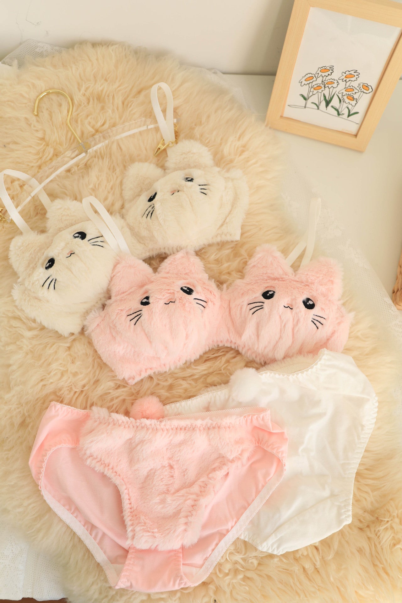 Soft Cuddle Teddy Bra Set