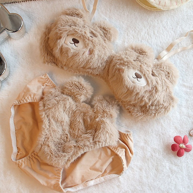 Soft Cuddle Teddy Bra Set