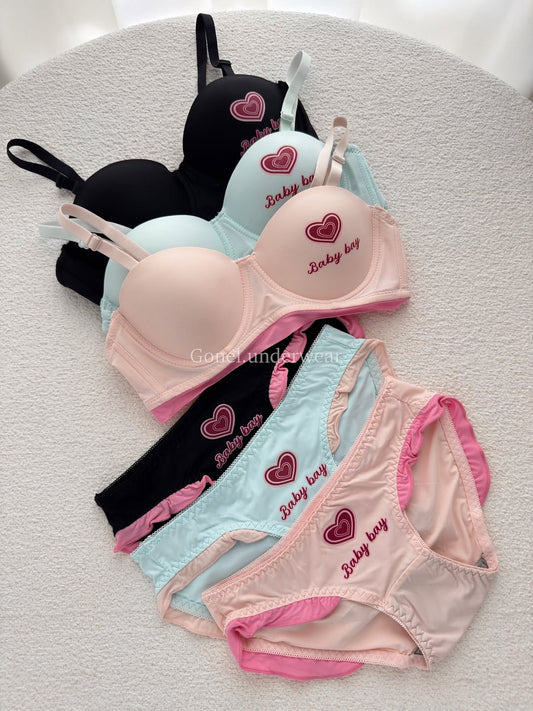 Top Hot Selling Baby Bay Paded Push-up Bra Set