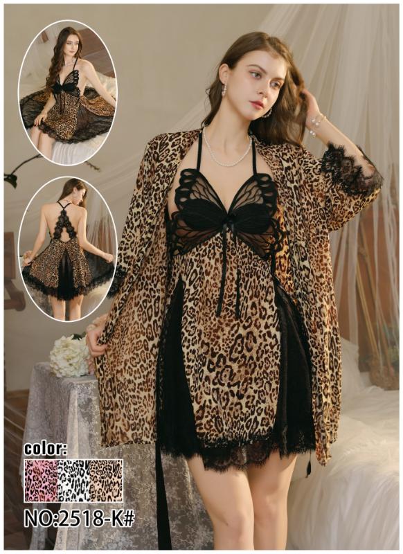 3pcs Butterfly Nightwear