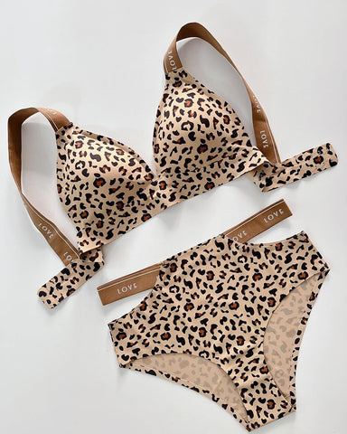 Paded Push-up Cheetah Printed