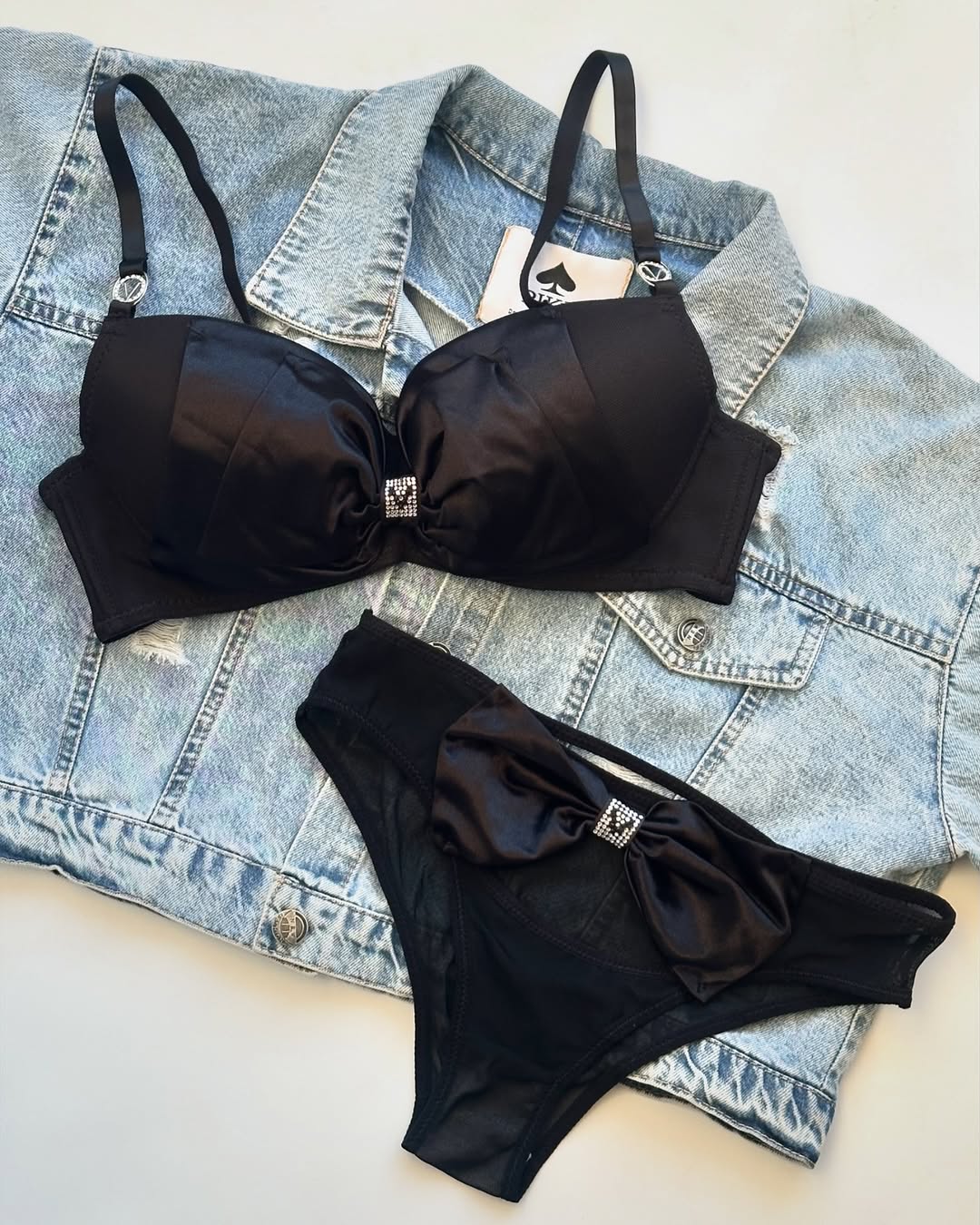 Sweet Bow Style Blush Elegance Bra set